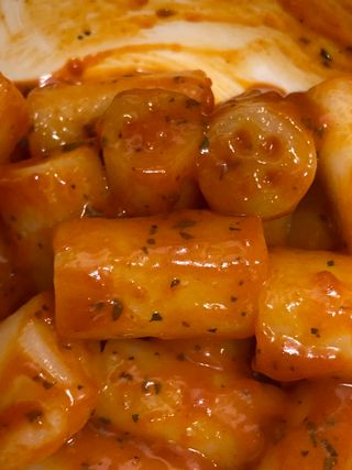프리 [요리궁리] 타입 B (매콤,치즈,매콤까르보) 꽃떡볶이 6개입 세트 — 5점을 준 리뷰어가 2025년 2월 올린 사용 사진