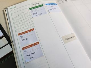 MF[비마이웨이]특허받은 할일카드 플래너, 비마이웨이 세트(만년형) — 5점을 준 리뷰어가 2023년 7월 올린 사용 사진