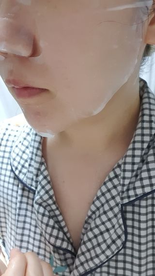 닥터마시멜로 닥터마스멜로 마블러스 아쿠아 클리닉 마스크 — 5점을 준 리뷰어가 2021년 3월 올린 사용 사진