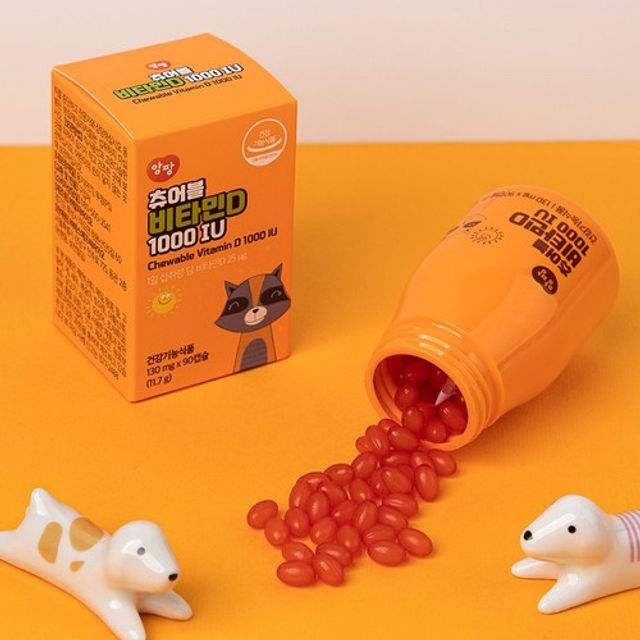 앙팡 츄어블 비타민D 1000 IU 130mg x 90정 리뷰 사진