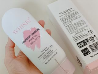 위시스 프리미엄 글루타치온  화이트닝 바디로션 — 4점을 준 리뷰어가 2023년 1월 올린 사용 사진