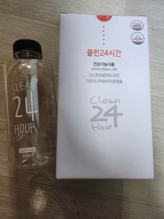 클린24시간 1BOX(5포) + 전용보틀(500ml) — 4.5점을 준 리뷰어가 2022년 12월 올린 사용 사진