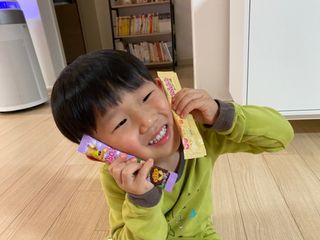 다나음 180도 칼슘젤리+아연면역젤리 — 4점을 준 리뷰어가 2022년 1월 올린 사용 사진