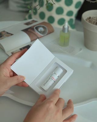 Free [비타브리드]피부를 위한 비타민C 조합! 비타브리드C12 듀얼 드롭 세럼&페이스 브라이트닝+ — 5점을 준 리뷰어가 2023년 10월 올린 사용 사진