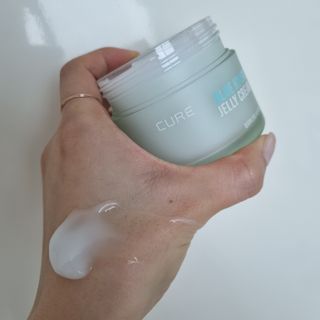 김정문알로에 큐어 큐어 알로에 리프레쉬 젤리 세럼, 큐어 알로에 하이드로 젤리 크림 — 5점을 준 리뷰어가 2021년 4월 올린 사용 사진