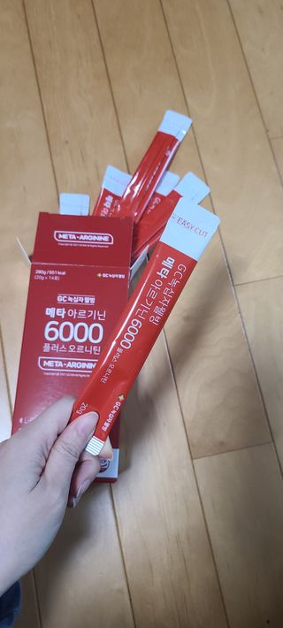 메타아르기닌 GC녹십자웰빙 메타 아르기닌 6000 플러스 오르니틴 — 4점을 준 리뷰어가 2022년 12월 올린 사용 사진