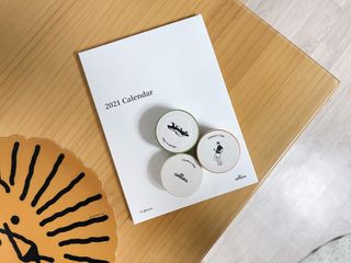 콜린스 2021 엽서 캘린더와 마스킹 테이프 3종 — 3점을 준 리뷰어가 2020년 12월 올린 사용 사진