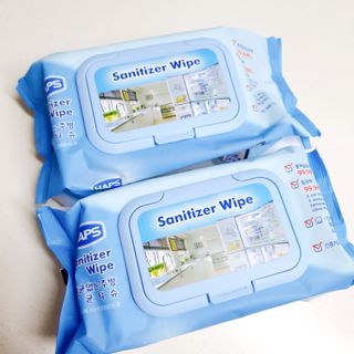 햅스 세균없는 주방 대형 2팩, HAPS sanitizer wipe — 4점을 준 리뷰어가 2022년 2월 올린 사용 사진