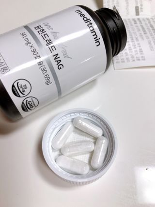 메디타민 원헌드레드 NAG — 5점을 준 리뷰어가 2021년 3월 올린 사용 사진