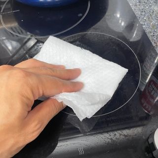 부직포나라 중금속유해물질ZERO 뜯어쓰는 주방 일회용수세미 60매 2매 — 5점을 준 리뷰어가 2022년 9월 올린 사용 사진