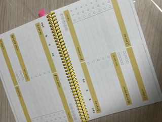 리훈 차일드라이크 워킹스마일 초등학생 스터디 플래너 — 4점을 준 리뷰어가 2022년 3월 올린 사용 사진