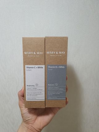 마리엔메이 비타민C 비피다 로션 + 비타민 B5 비피타 토너 — 5점을 준 리뷰어가 2021년 8월 올린 사용 사진