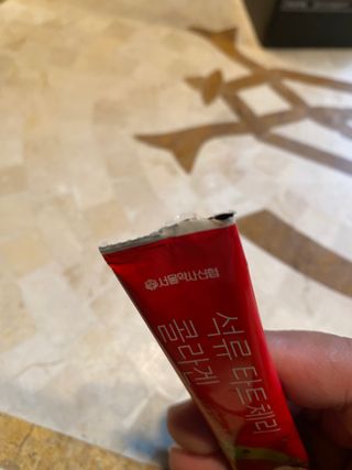 서울약사신협_석류 타트체리 콜라겐_10g x 30포 — 5점을 준 리뷰어가 2021년 7월 올린 사용 사진