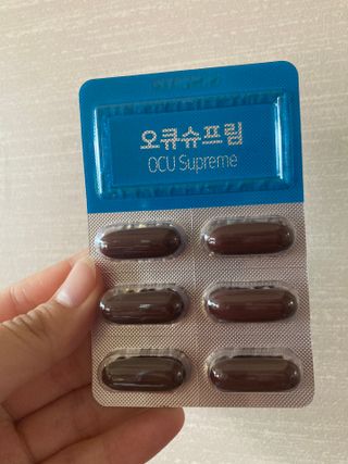 뉴트리션팩토리 비타프렙 오큐슈프림 루테인 오메가3 1050mg — 5점을 준 리뷰어가 2021년 8월 올린 사용 사진