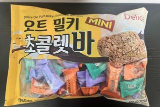 델리스 오트 밀키 초콜릿 바 — 5점을 준 리뷰어가 2022년 3월 올린 사용 사진