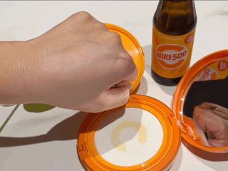 광동생활건강 MF[광동] 비타500✨주름개선·미백·SPF50+🌞퍼펙트쉴드 빅 선쿠션 본품 — 3.5점을 준 리뷰어가 2024년 5월 올린 사용 사진