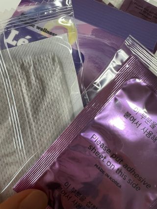 [레제르] 아로마 수액패치 발패치 10매입 - 라벤더향/유칼립투스향/대나무향 — 4.5점을 준 리뷰어가 2022년 2월 올린 사용 사진