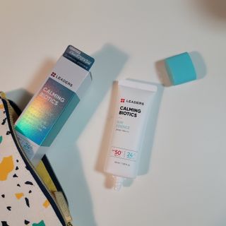 리더스코스메틱 리더스 카밍 바이오틱스 선 에센스 SPF 50+ PA++++ — 5점을 준 리뷰어가 2022년 5월 올린 사용 사진
