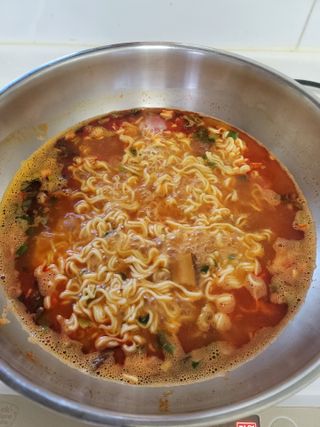 [풀무원] 자연은맛있다 정면, 백면, 홍면  세트 — 4점을 준 리뷰어가 2021년 4월 올린 사용 사진
