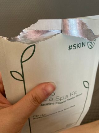 태그스킨 4스텝 주름개선 피부미백 영양 마스크팩 3개 세트(최신버전) — 5점을 준 리뷰어가 2022년 5월 올린 사용 사진