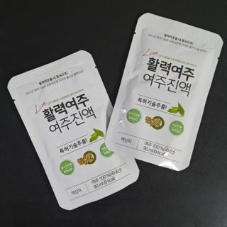 참유원 특허제조 활력 여주진액 여주즙 50포 — 5점을 준 리뷰어가 2022년 1월 올린 사용 사진