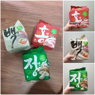[풀무원] 자연은맛있다 정면, 백면, 홍면  세트 — 5점을 준 리뷰어가 2021년 4월 올린 사용 사진