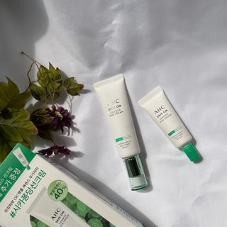 [AHC] 세이프온 에센스 선크림 올리브영 스페셜 증정 기획세트 — 5점을 준 리뷰어가 2022년 6월 올린 사용 사진