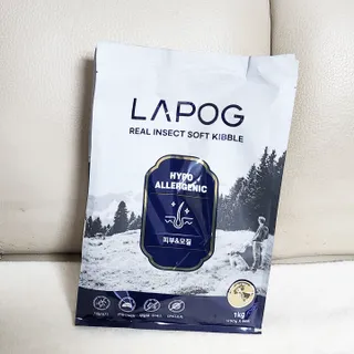 [푸디웜] 라포그 리얼인섹트 소프트키블 스킨 1KG — 5점을 준 리뷰어가 2022년 9월 올린 사용 사진