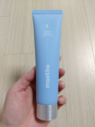 매스티나 프리미엄 매스티스 치약 — 4점을 준 리뷰어가 2021년 5월 올린 사용 사진