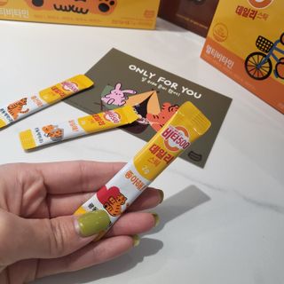 광동생활건강 [광동] 비타500데일리스틱  ★빼빼로데이★ 30포+70포+ 뚱랑이스티커+빼빼로+쇼핑백 — 5점을 준 리뷰어가 2022년 11월 올린 사용 사진