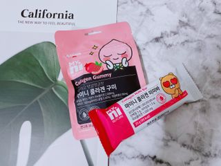 일동제약 마이니 마이니 늘씬날씬 콜라겐 세트 — 5점을 준 리뷰어가 2021년 2월 올린 사용 사진
