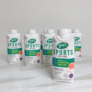 셀렉스스포츠 셀렉스 스포츠 웨이 프로틴 복숭아_ 330ml x 12팩 — 5점을 준 리뷰어가 2021년 8월 올린 사용 사진