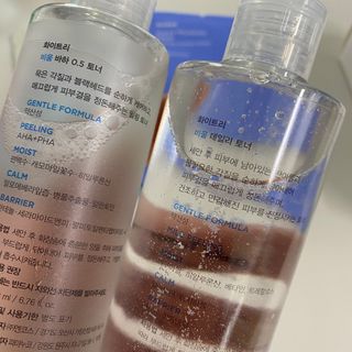 화이트리 비움 데일리 토너, 바하 0.5토너 세트 — 5점을 준 리뷰어가 2021년 1월 올린 사용 사진