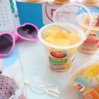 돌 MF[Dole] 파인애플컵/망고컵/복숭아컵 198g 6입X1박스 (맛 1가지 랜덤 발송) — 5점을 준 리뷰어가 2023년 6월 올린 사용 사진