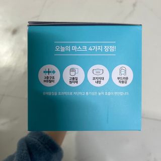 [심폐소생소] 오늘의마스크 KF-AD 비말차단 황사 여름용 마스크 — 5점을 준 리뷰어가 2021년 12월 올린 사용 사진