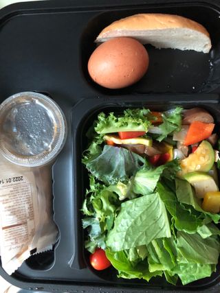 참살이도시락 작심삼일 샐러드도시락 3개 맛보기 새벽배송 또는 택배배송 — 1점을 준 리뷰어가 2021년 7월 올린 사용 사진