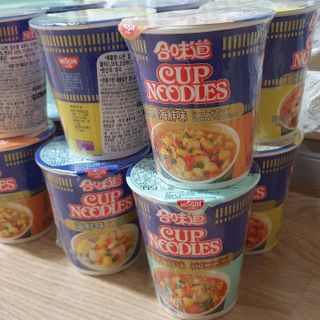 NISSIN 닛신 컵누들  4종 - 씨푸드오리지날, 씨푸드 스파이시, 씨푸드 커리, 씨푸드 XO소스 — 4점을 준 리뷰어가 2021년 12월 올린 사용 사진