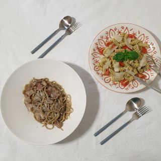 이탈리안 프리미엄 파스타 룸모 Rummo 파스타 2종 + 바질 페스토 + 블랙 트러플 페이스트 — 5점을 준 리뷰어가 2021년 7월 올린 사용 사진