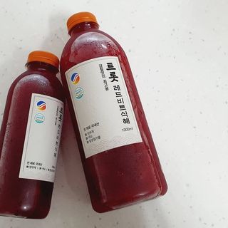 트롯전통식혜 트롯레드비트식혜 1리터 +500리터 — 5점을 준 리뷰어가 2021년 6월 올린 사용 사진