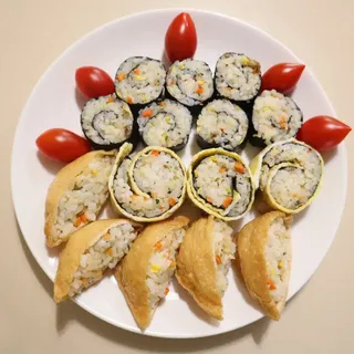 해풀잎 누구나 김밥*1ea [(혼합야채 35g *1ea,  김밥김 (5g, 5ea),  양념간장 (6g, 5ea), 참기름(5g, 2ea)] — 5점을 준 리뷰어가 2022년 5월 올린 사용 사진