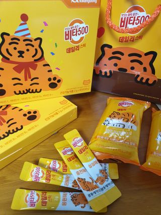 광동생활건강 [광동] 비타 500 데일리 스틱 VB, VC를 함유한 멀티비타민 30포+30포 — 5점을 준 리뷰어가 2022년 10월 올린 사용 사진