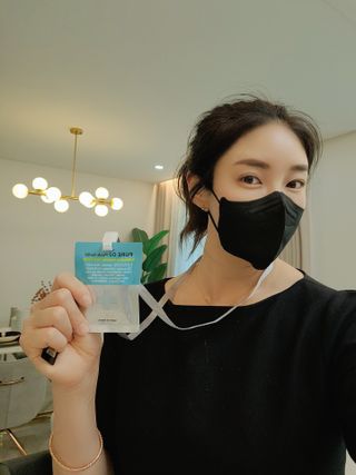 퓨어오투 블루콩 퓨어오투 팩솔리드 — 5점을 준 리뷰어가 2022년 6월 올린 사용 사진