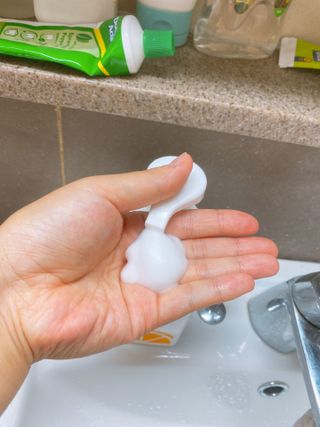 카오리온코스메틱스 클린온 버블 핸드 워시 500ml — 4점을 준 리뷰어가 2021년 8월 올린 사용 사진