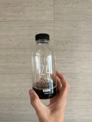 클린24시간 1BOX(5포) + 전용보틀(500ml) — 5점을 준 리뷰어가 2022년 11월 올린 사용 사진