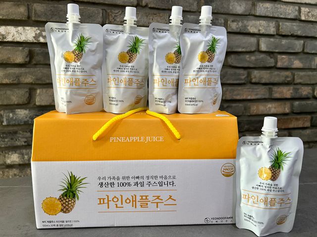 [연두팜] 파인애플주스 100ml 30개입 리뷰 사진