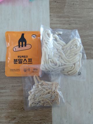 [푸딩팩토리] 로제누들떡볶이 500g / 까르보나라크림누들떡볶이 500g — 5점을 준 리뷰어가 2022년 7월 올린 사용 사진
