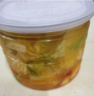 셰프애찬 단호박 백김치 1kg — 5점을 준 리뷰어가 2022년 10월 올린 사용 사진