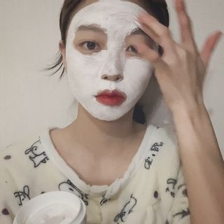 리더스코스메틱 리더스 밀크 스폰지 마스크 — 5점을 준 리뷰어가 2021년 1월 올린 사용 사진