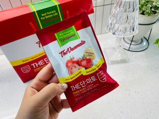 제이제이바이오 더단마토 프리미엄주스 100ml 30팩입 - 무설탕 스테비아 토마토즙 — 5점을 준 리뷰어가 2022년 1월 올린 사용 사진
