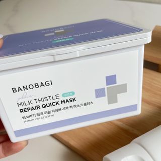 바노바기 코스메틱 바노바기 밀크씨슬 리페어 시카 폼 클렌저 플러스 120ml + 퀵 마스크 플러스 30매 — 5점을 준 리뷰어가 2023년 8월 올린 사용 사진